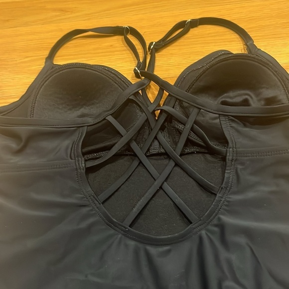 Kona sol women’s black one piece swimsuit size medium. - Picture 4 of 7